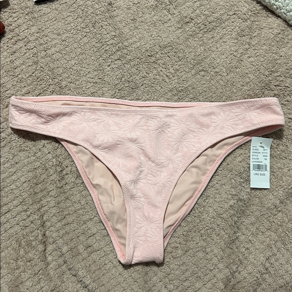 LA Hearts Pacsun Pink Floral Bikini Bottom